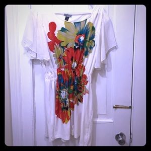 Body Central Tropical Flowy Dress