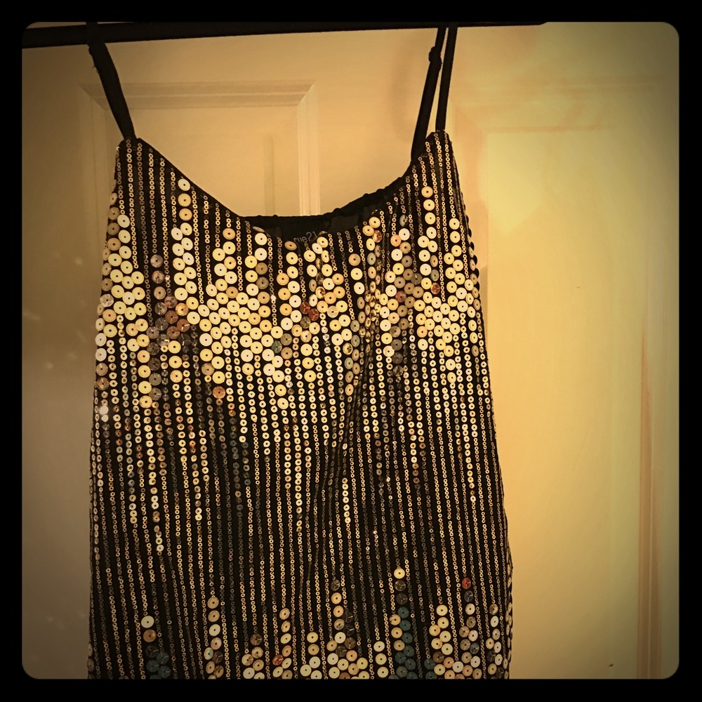Gorgeous Gold Sequin Top