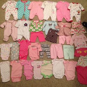 Newborn girl used clothes