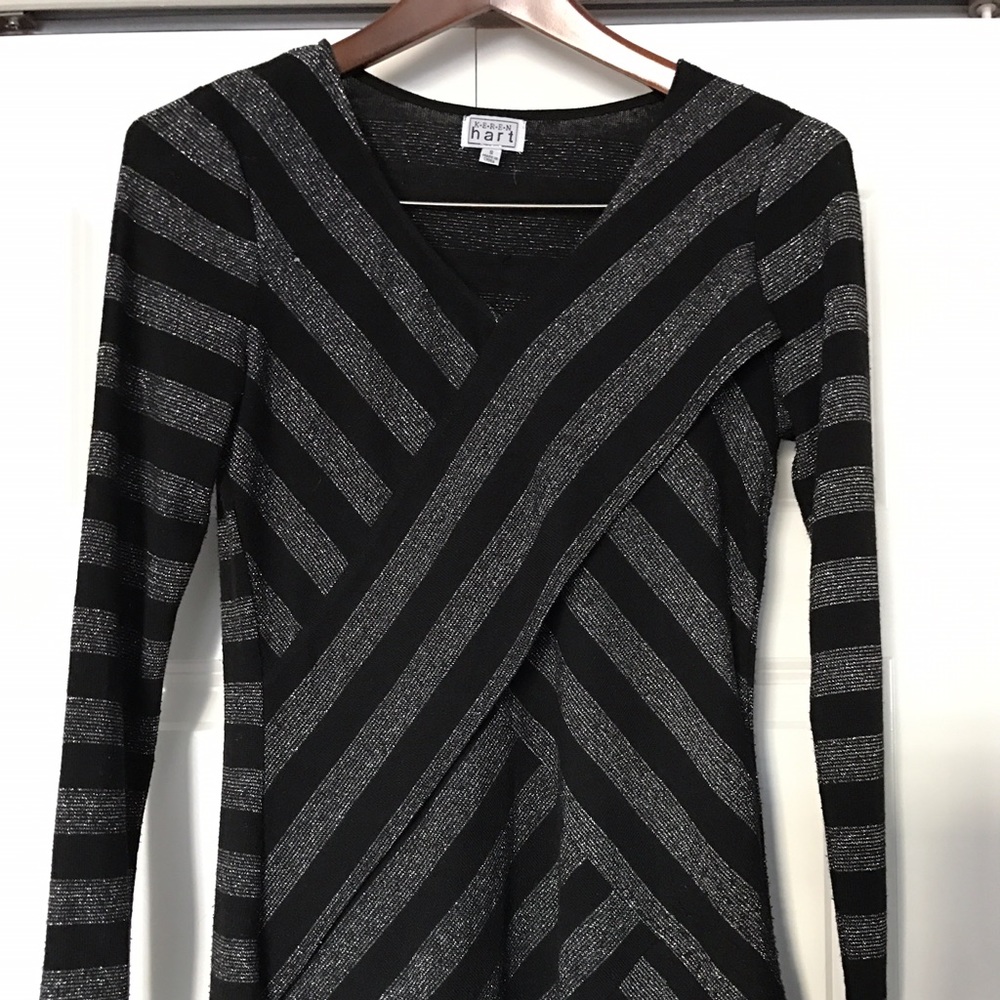 Keren Hart Silver Striped Shirt