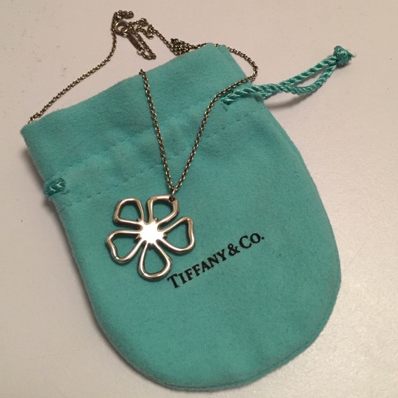 Tiffany & Co. Jewelry - Tiffany's Open Flower Pendant Necklace