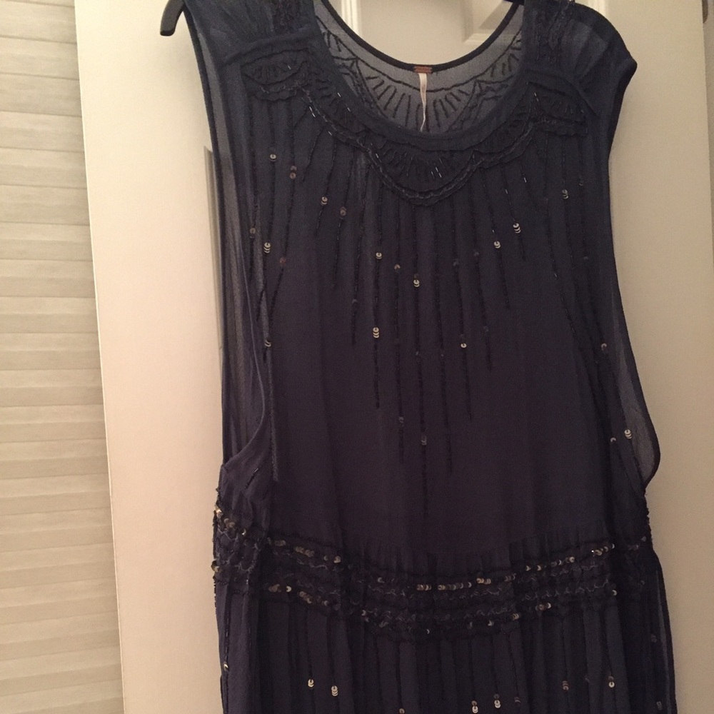 Free people beaded slip dress