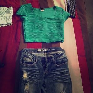 Crop top for st parttys day! 🍀