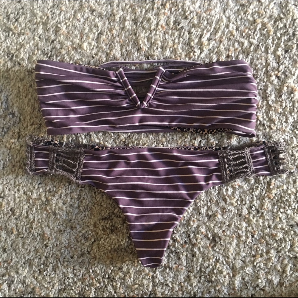 ❌SOLD❌ Acacia Swimwear set in fig Cape cod