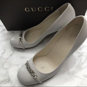 Gucci Leather Signature Horsebit Pastel Pump