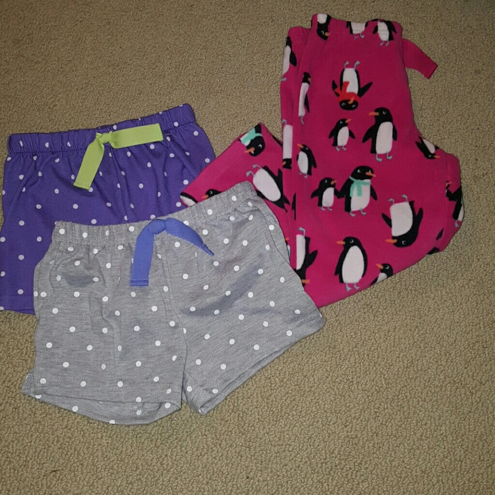 Carter's - girls toddler PJ bottoms - 4T