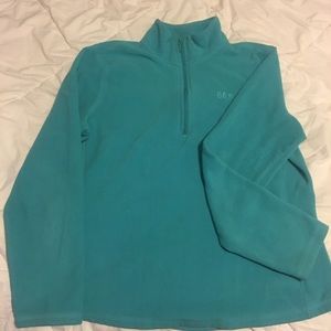 GAP teal fleece used condition.