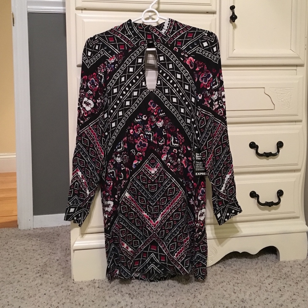 Printed mini dress