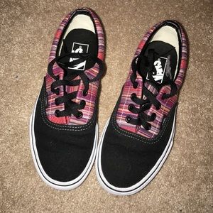 Colorblock Boho Threaded Vans