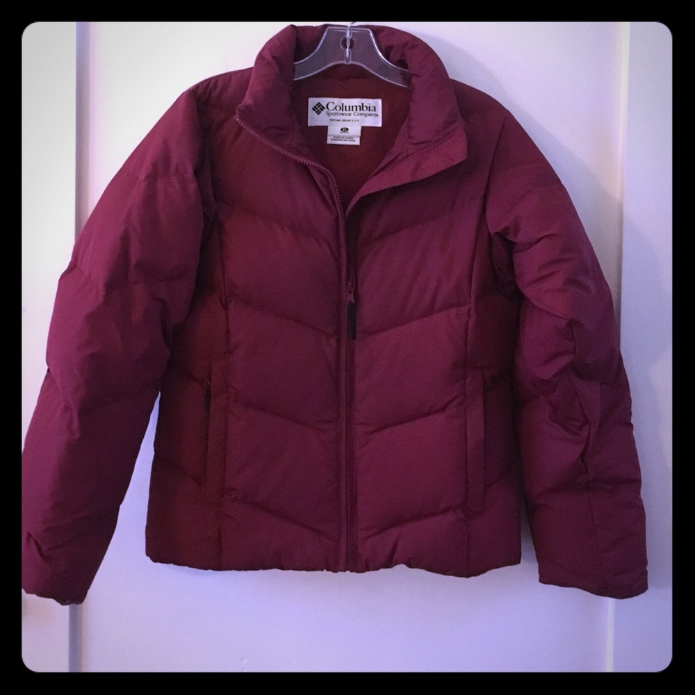 Columbia Down Jacket. Small. Red. - image 1