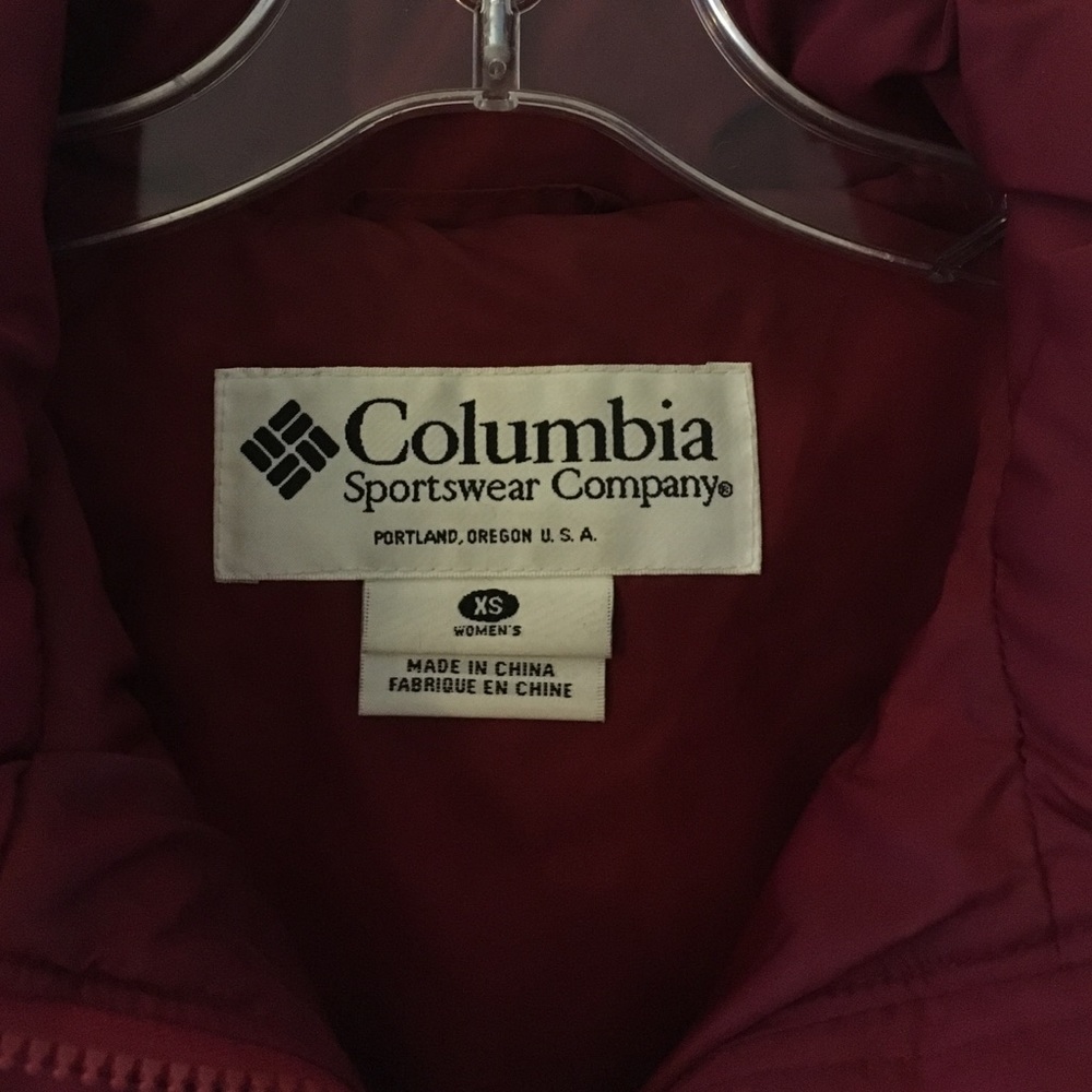 Columbia Down Jacket. Small. Red. - image 2