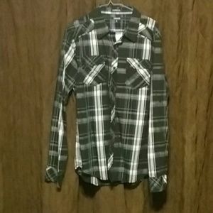 Mens Plaid Button up shirt