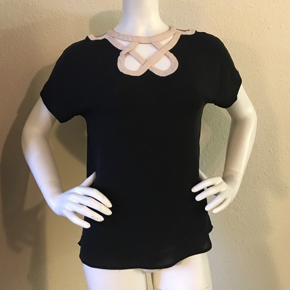 Diane von Furstenberg Silk short sleeve blouse