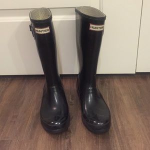 Hunter girls boots size 3