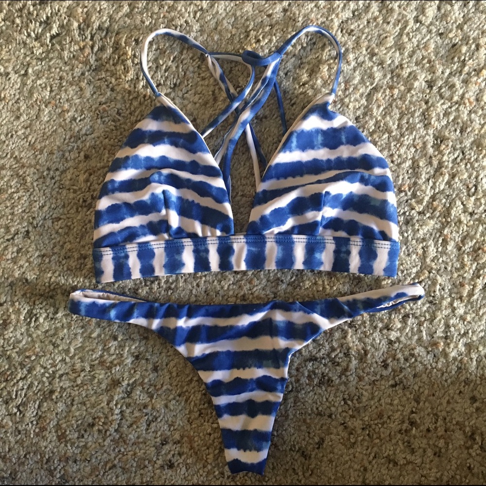 ❌SOLD❌ Acacia Swimwear set in Pacific tides