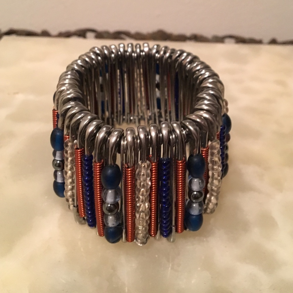 Vintage Safety Pin Bracelet