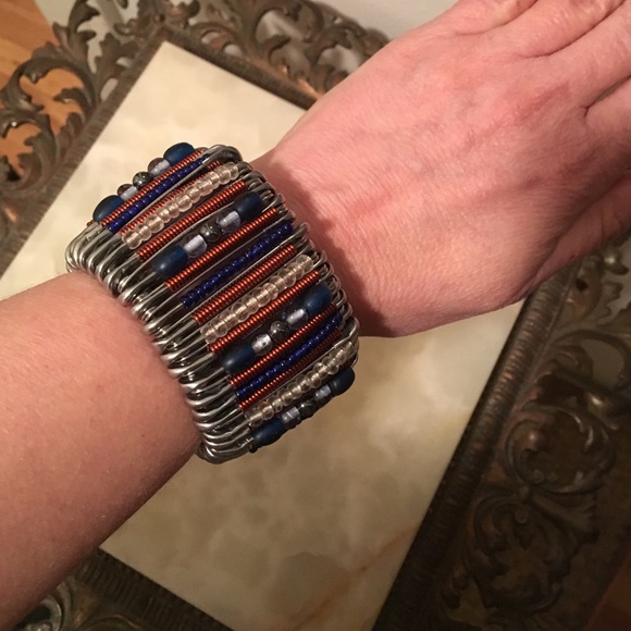 Vintage Safety Pin Bracelet - Picture 4 of 4