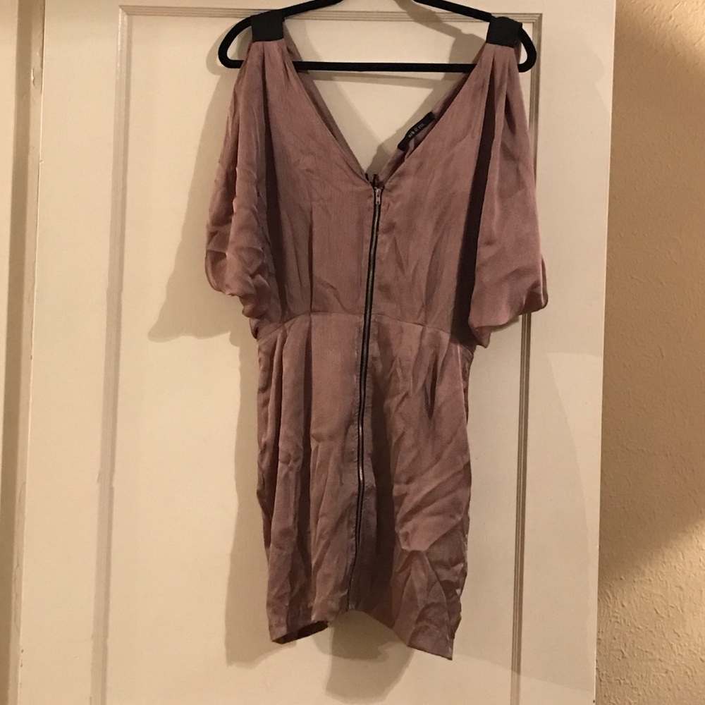 Ark & Co. bronze and black cocktail dress