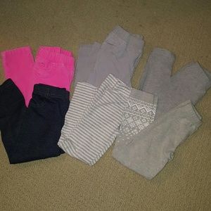 Carters--4T lot of 6 girls pants/leggins