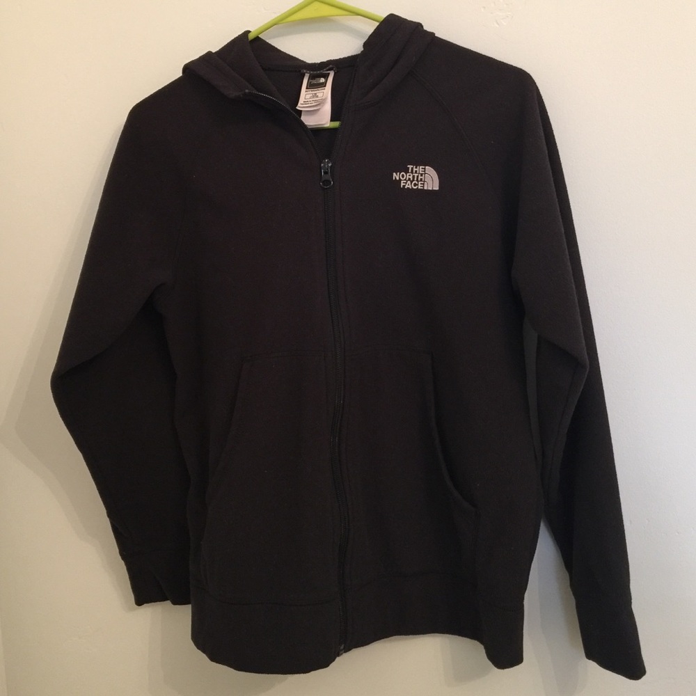 The North Face Fleece Zip Up Hoodie boys Large