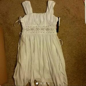 BOGO 50% NWT Girls White Sparkly Dress