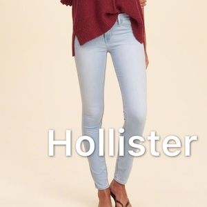 Hollister light washed skinny jeans