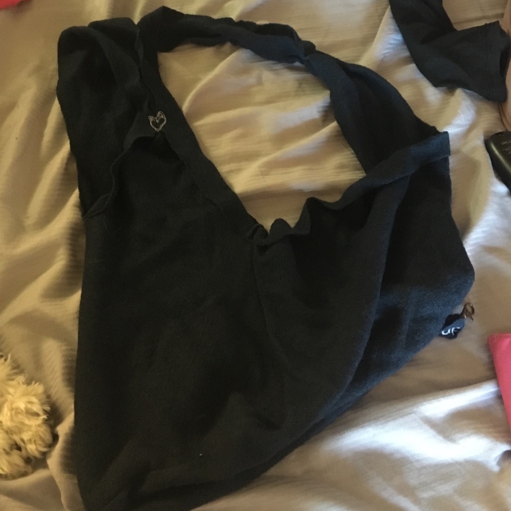 Never used navy blue heart pup dog sling