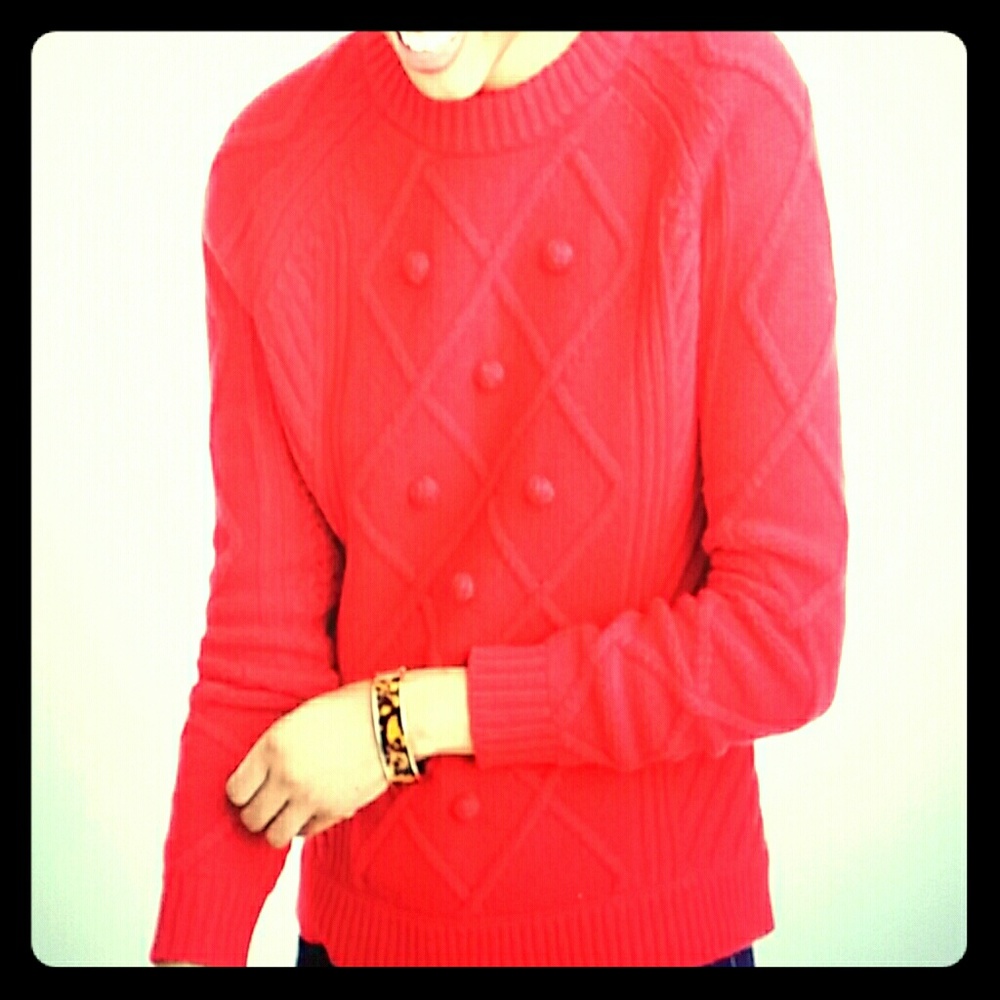 J. Crew Red Sweater
