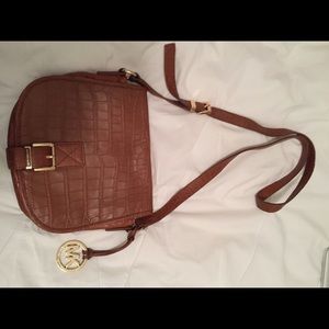Michael Kors Cognac Saddle Bag