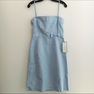New baby blue J.Crew dress with removable straps