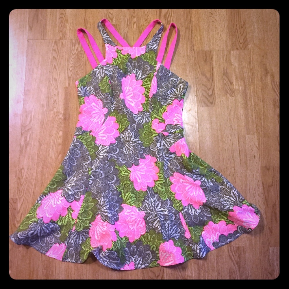 Double Strap Floral Dress