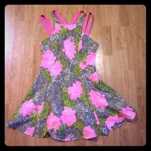 Double Strap Floral Dress