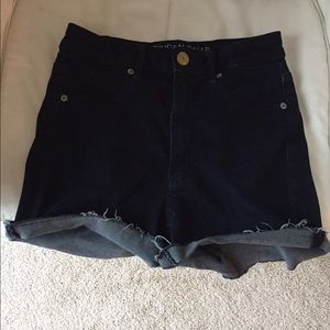American eagle high rise denim shorts