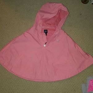 Baby GAP - 3T peach poncho with pockets and hood