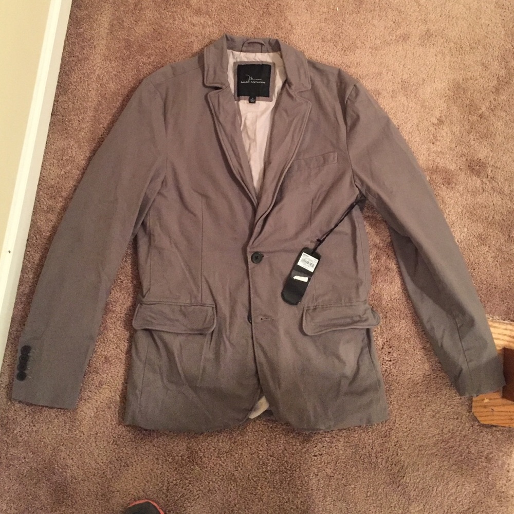 Mark Anthony small men jacket grey/taupe color.NWT