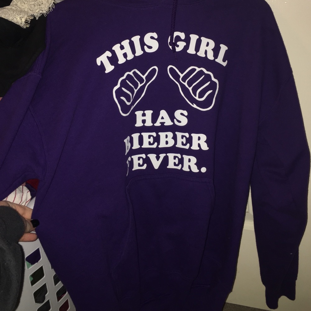 Purple Belieber Sweatshirt