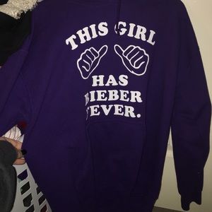 Purple Belieber Sweatshirt