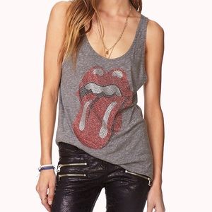 Rolling Stones bedazzled tank!