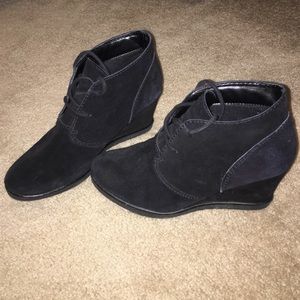 Sonoma Life + Style suede wedge bootie