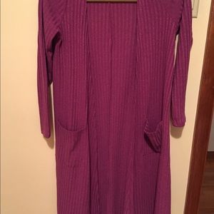 Lularoe magenta Sarah cardigan xs