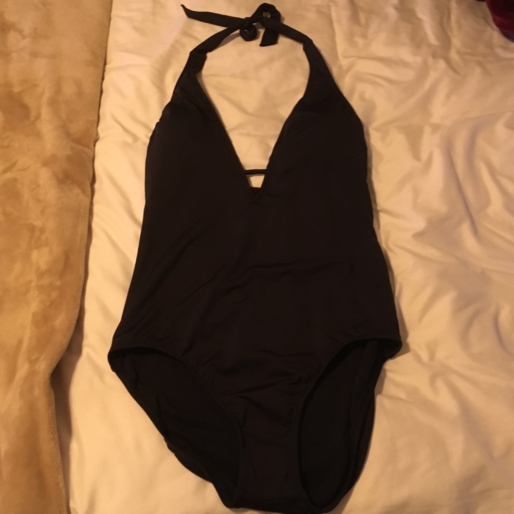 Black one piece swimsuit