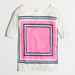 J.Crew Stripe-Square Collector Tee (S)