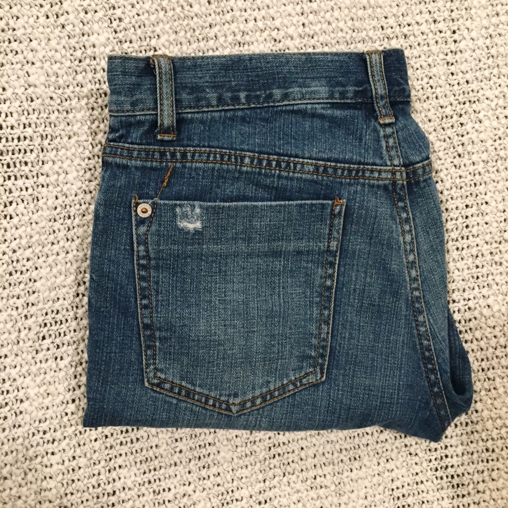 Skinny boyfriend distressed jeans