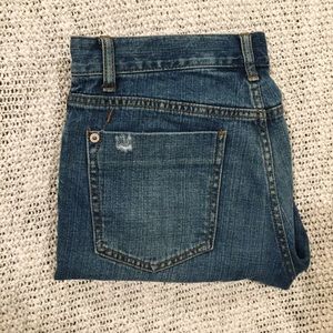 Skinny boyfriend distressed jeans