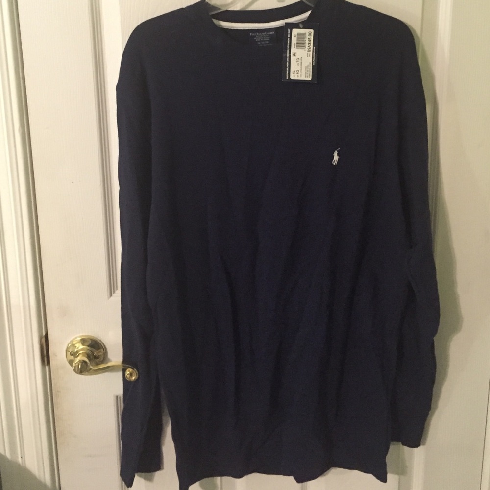 XL Navy polo Ralph Lauren sleepwear shirt