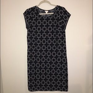 Black and White Shift Dress