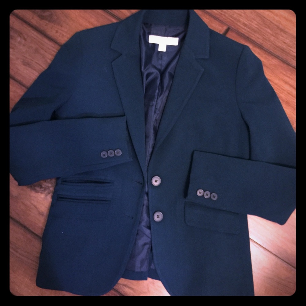 NY&Co teal blue blazer.