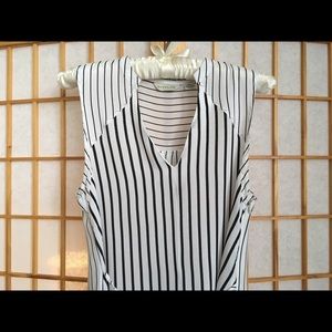Anthropologie Striped Tunic Blouse