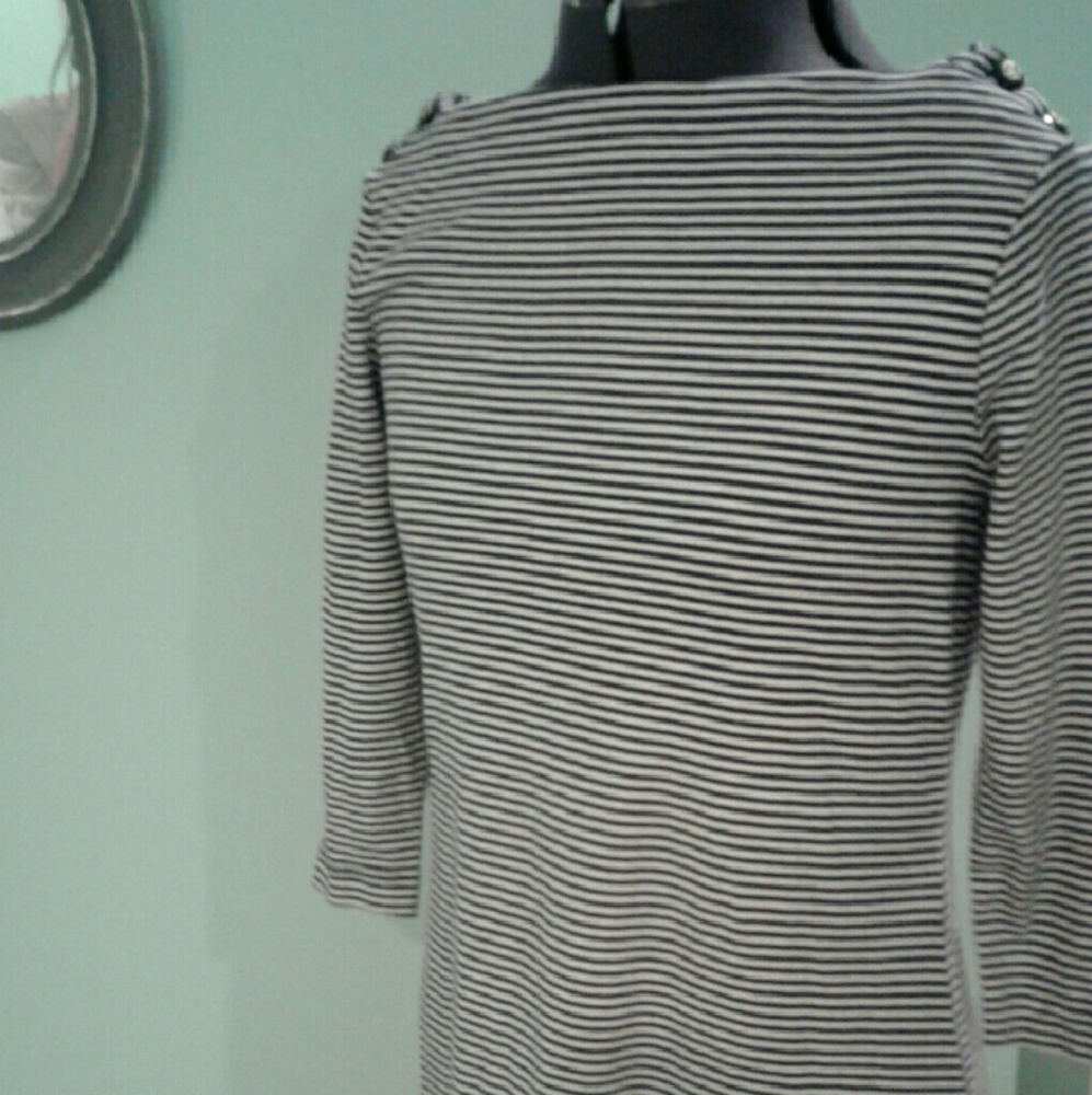 GAP 3/4 boat neck striped dress S