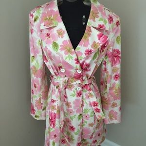 Tahari statement trench coat